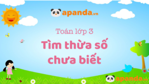 muốn tìm thừa số chưa biết